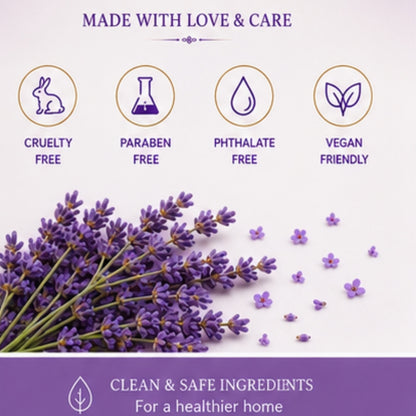 Lavender Scented Candle for Home Decor & Bedroom | 100% Soy Wax Aromatherapy Candle