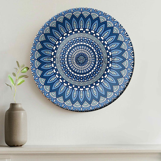 Mandala Round Vintage Ceramic Decorative Wall Plate For Home Décor