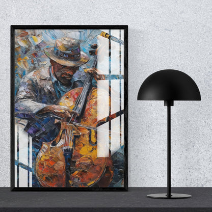 Soul of the Strings Metal Print With or Without Frame Wall Art