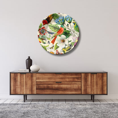 Hummingbird Colourful Ceramic Wall Plate Home Décor
