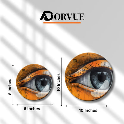 Artistic Gaze Decorative Ceramic Wall Plate
