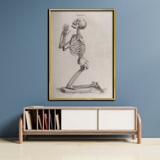 Memento Mori Canvas Painting Framed Wall Art