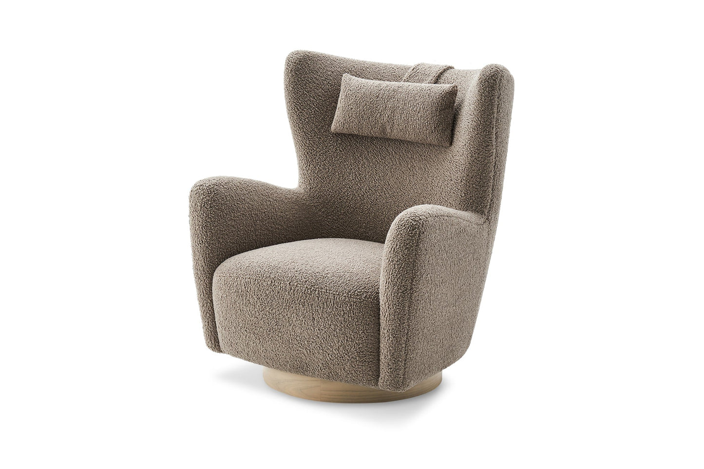 SnuggleSeat Swivel Armchair in Teddy Brown