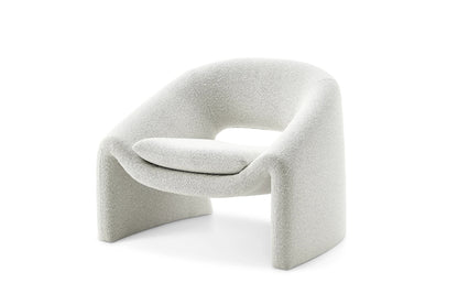 RegalRest Bouclé Armchair in Snow White