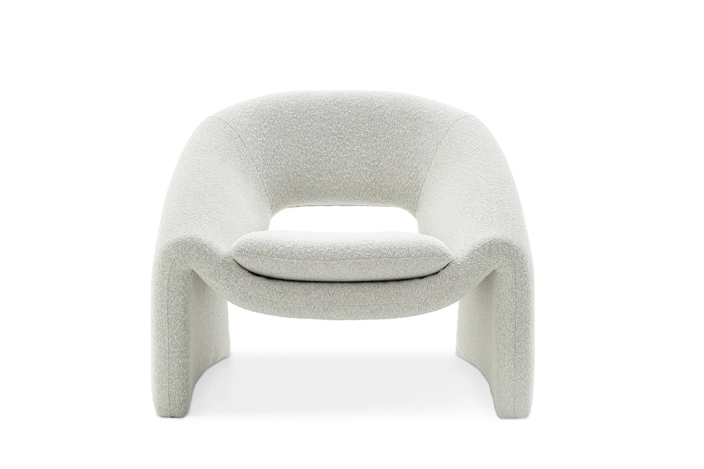 RegalRest Bouclé Armchair in Snow White