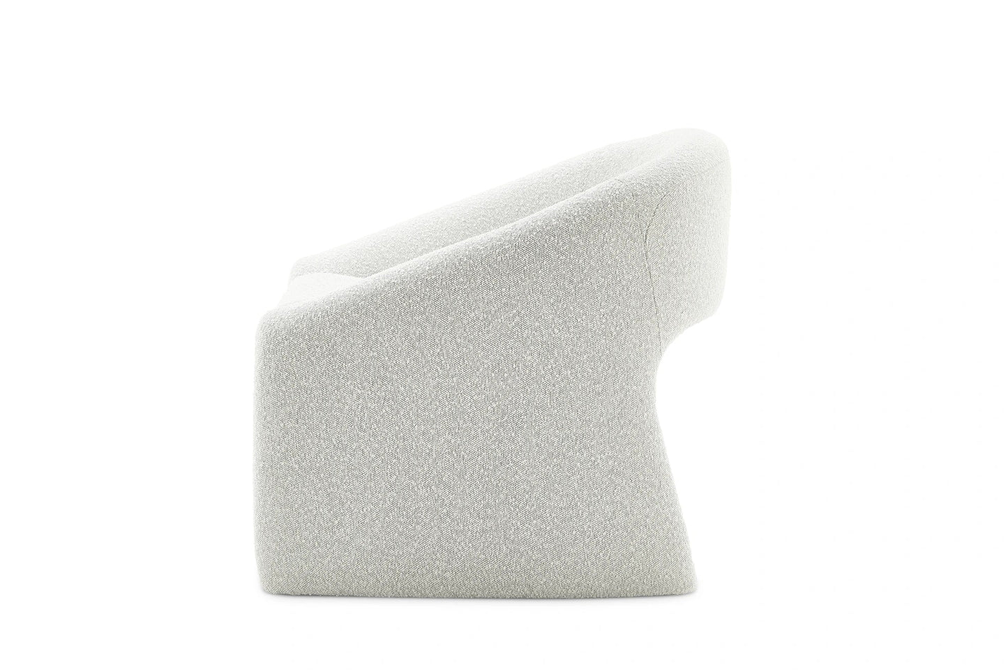 RegalRest Bouclé Armchair in Snow White