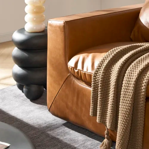 Savannah Leather Swivel Armchair