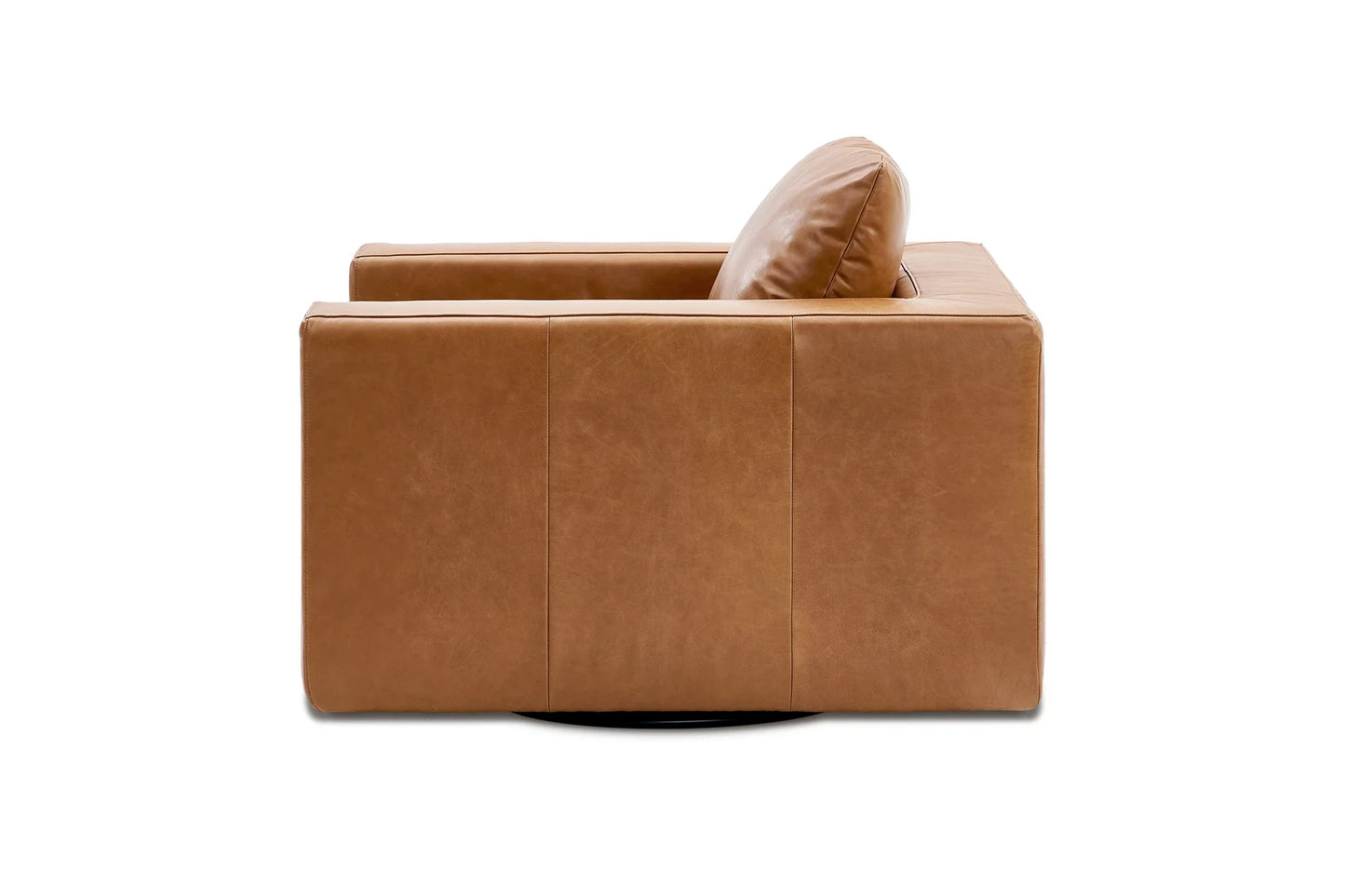 Savannah Leather Swivel Armchair