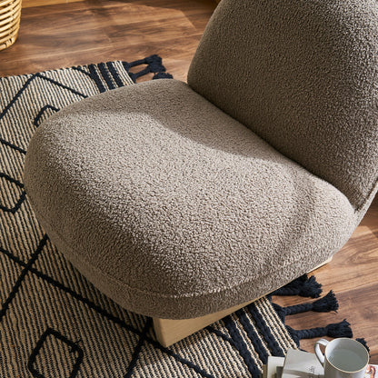 Elite Curve Chair in Teddy Brown