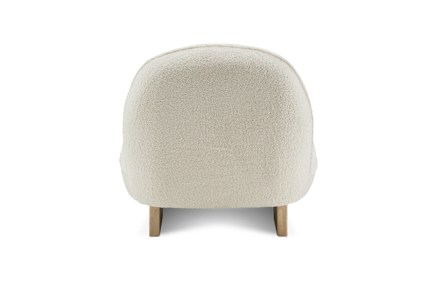 Elite Curve Chair in Teddy White