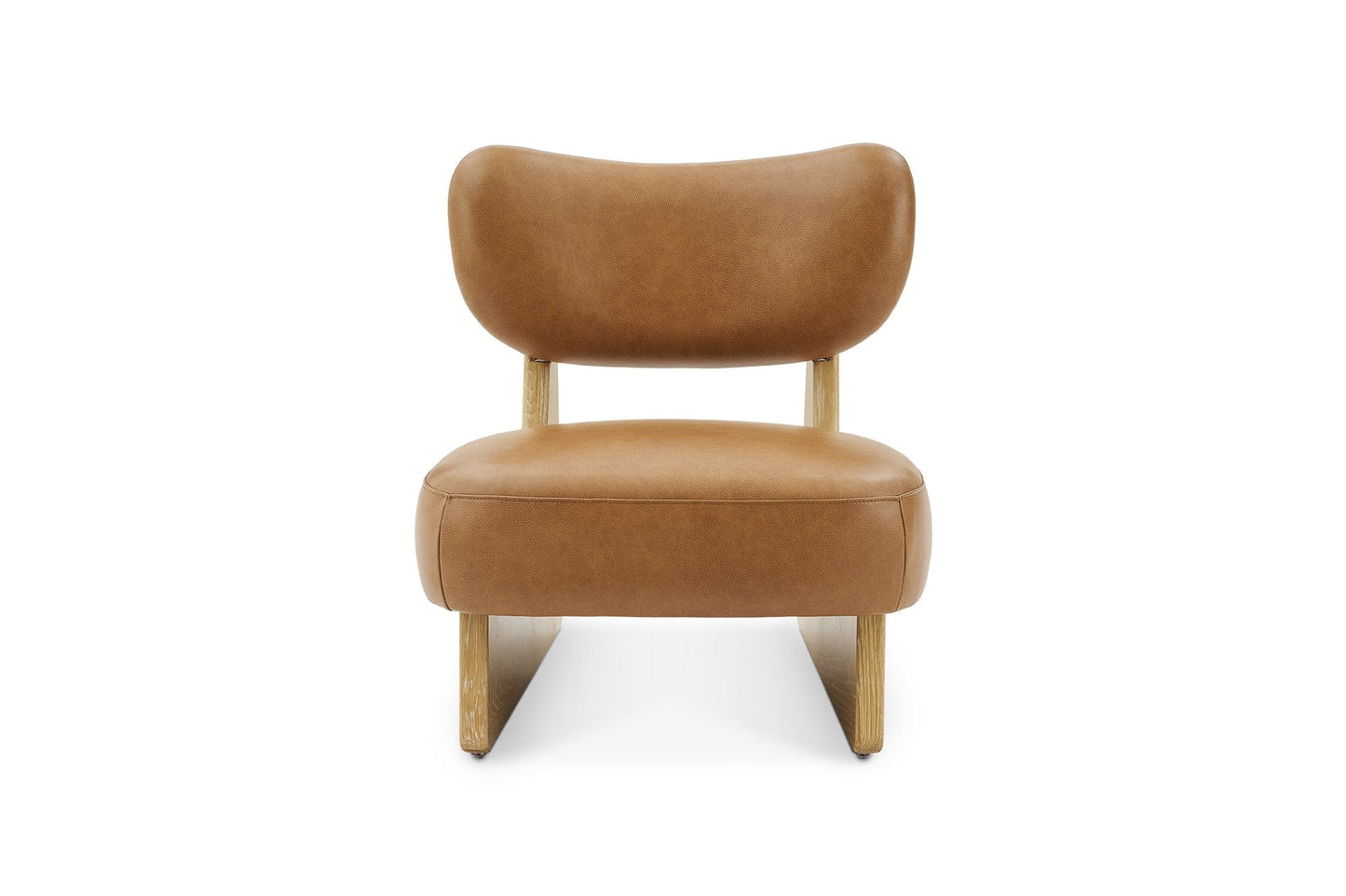 Performance Leather Chair in Caramel