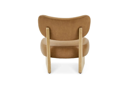 Performance Leather Chair in Caramel