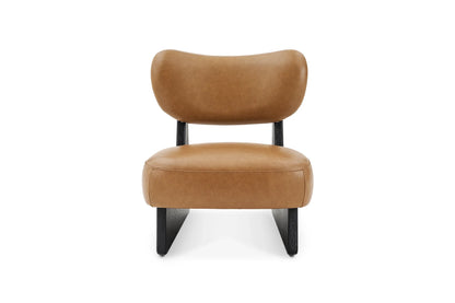 Performance Leather Chair in Black