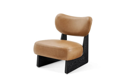 Performance Leather Chair in Black