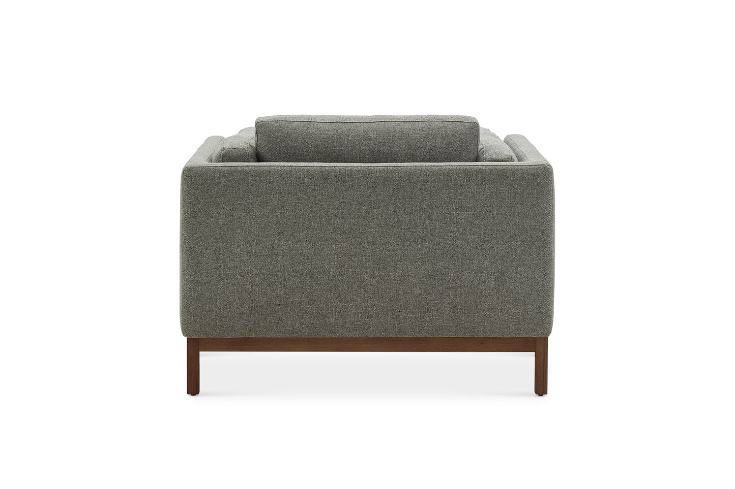 Velour Fabric Armchair in Graphite Grey