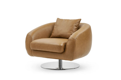 Legacy Rest Leather Swivel Armchair