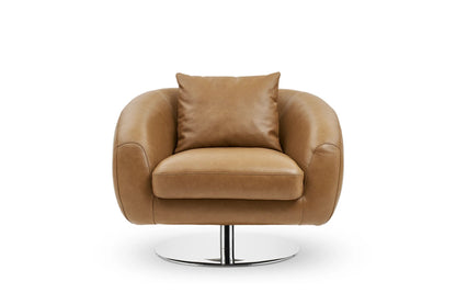 Legacy Rest Leather Swivel Armchair