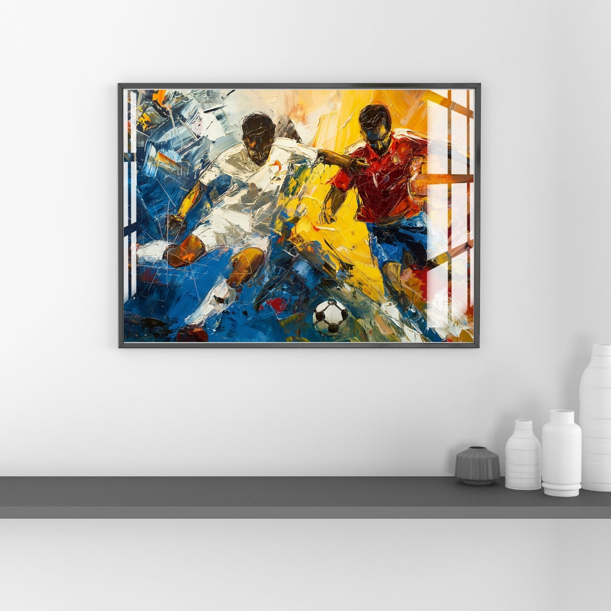 Clash of Champions Metal Print With or Without Frame Wall Art