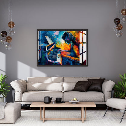 Melody in Color Metal Print With or Without Frame Wall Art