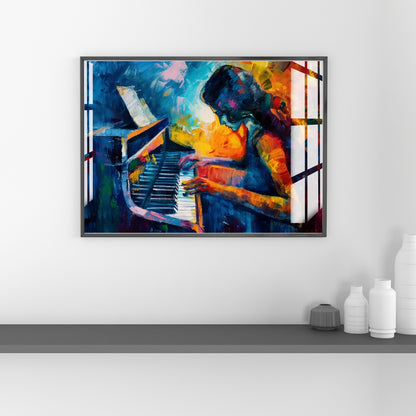 Melody in Color Metal Print With or Without Frame Wall Art