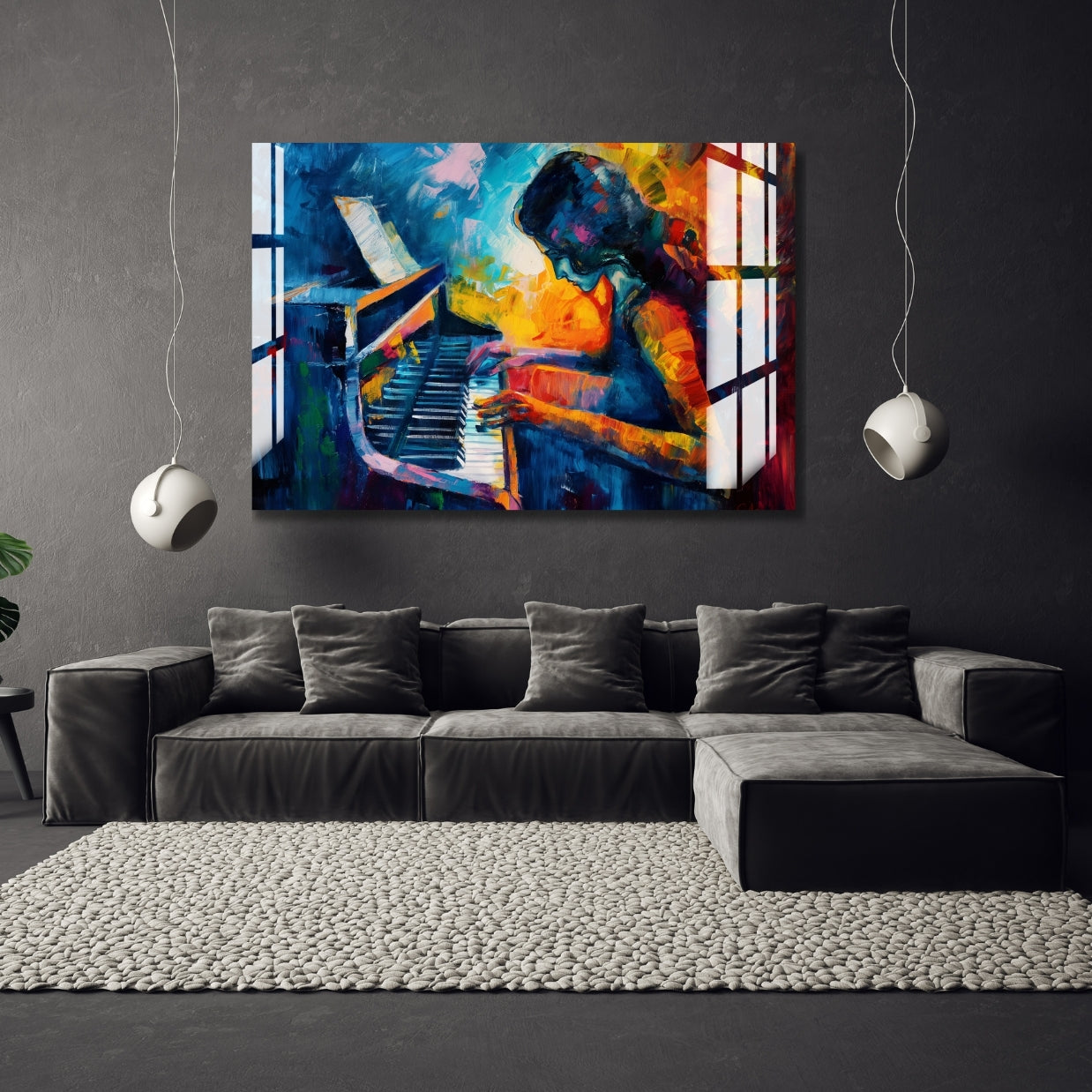 Melody in Color Metal Print With or Without Frame Wall Art