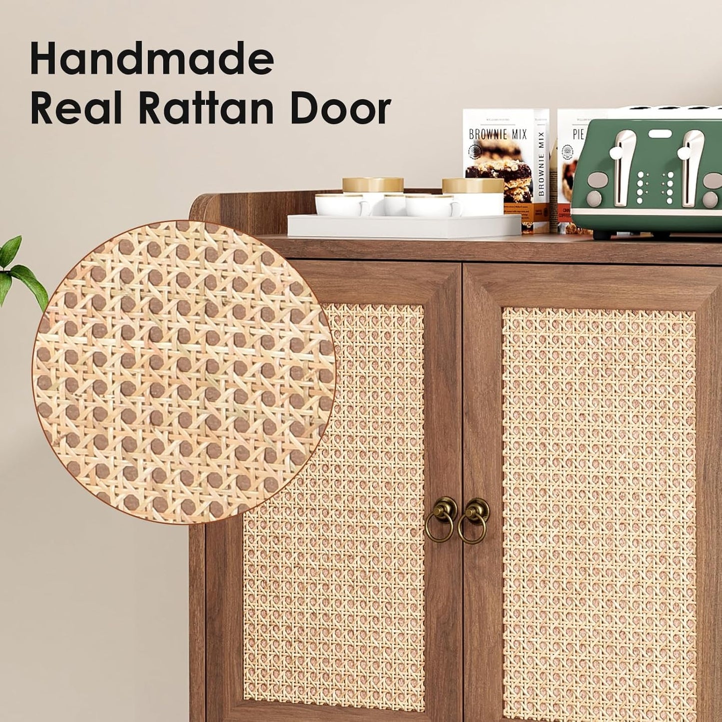 Ratten Doors Cabinet with Storage