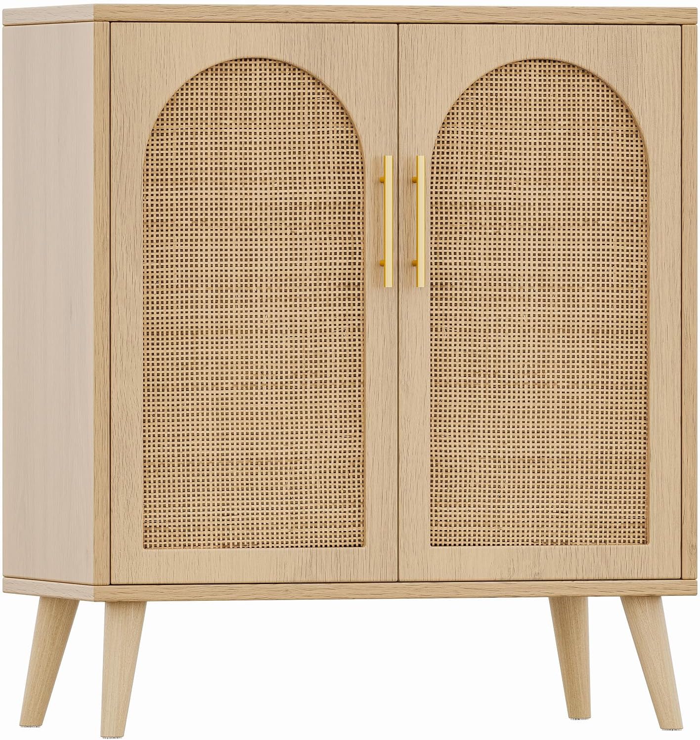 Rattan Storage Cabinet Birchwood