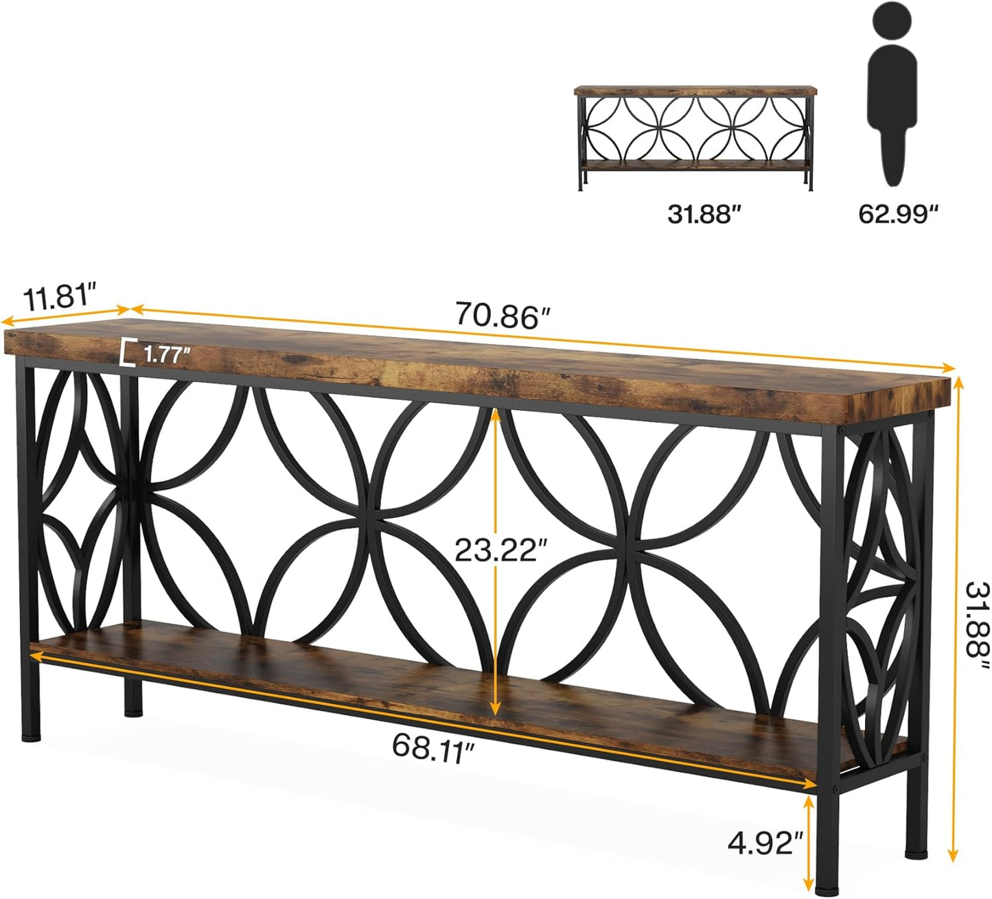 Entry Console Table with Storage