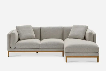 Regalia Luxe Chaise Sectional Sofa In Beige