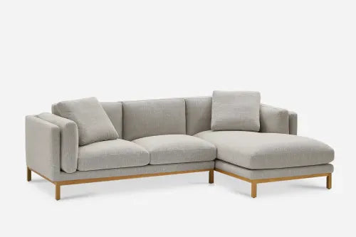 Regalia Luxe Chaise Sectional Sofa In Beige