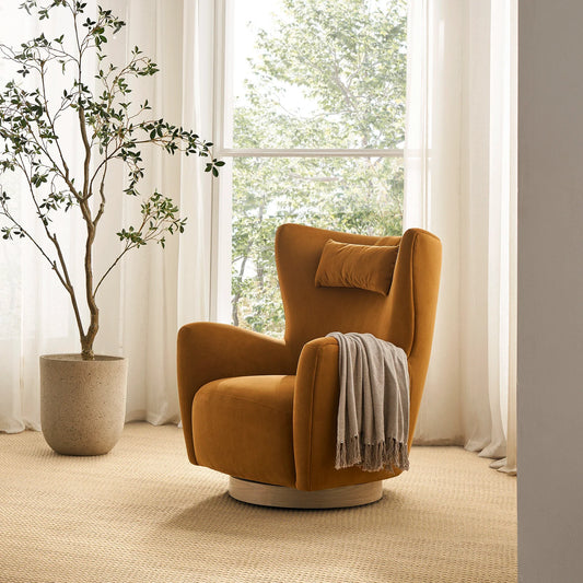 SnuggleSeat Swivel Armchair in Copper Glow