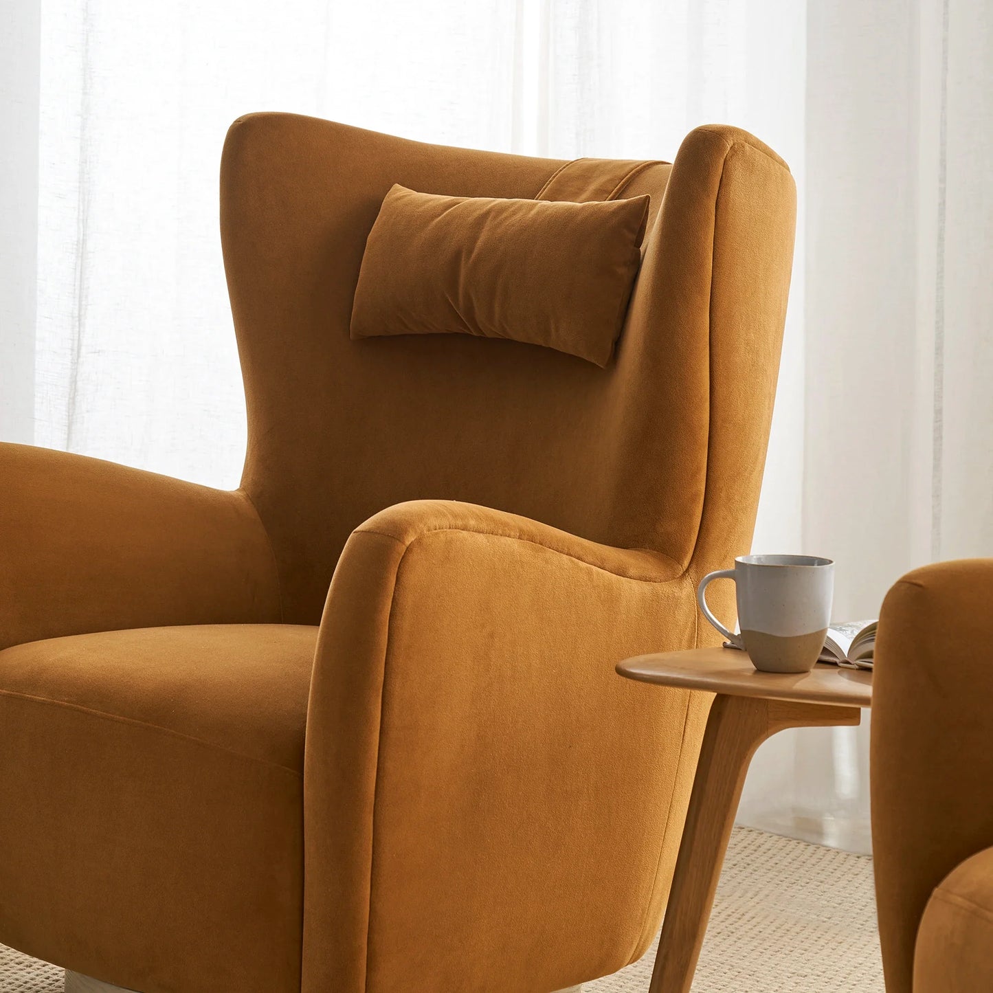 SnuggleSeat Swivel Armchair in Copper Glow