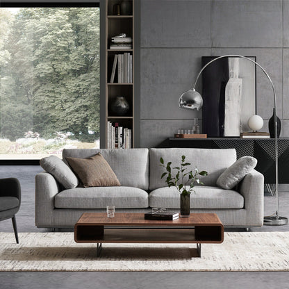 LuxeForm Sofa With Cushions in Dove Grey