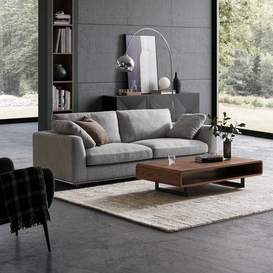 LuxeForm Sofa With Cushions in Dove Grey