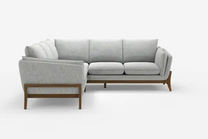 Luxe Vertex L-Shape Sectional Sofa in Dove Grey