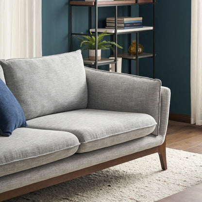 Luxe Vertex L-Shape Sectional Sofa in Dove Grey