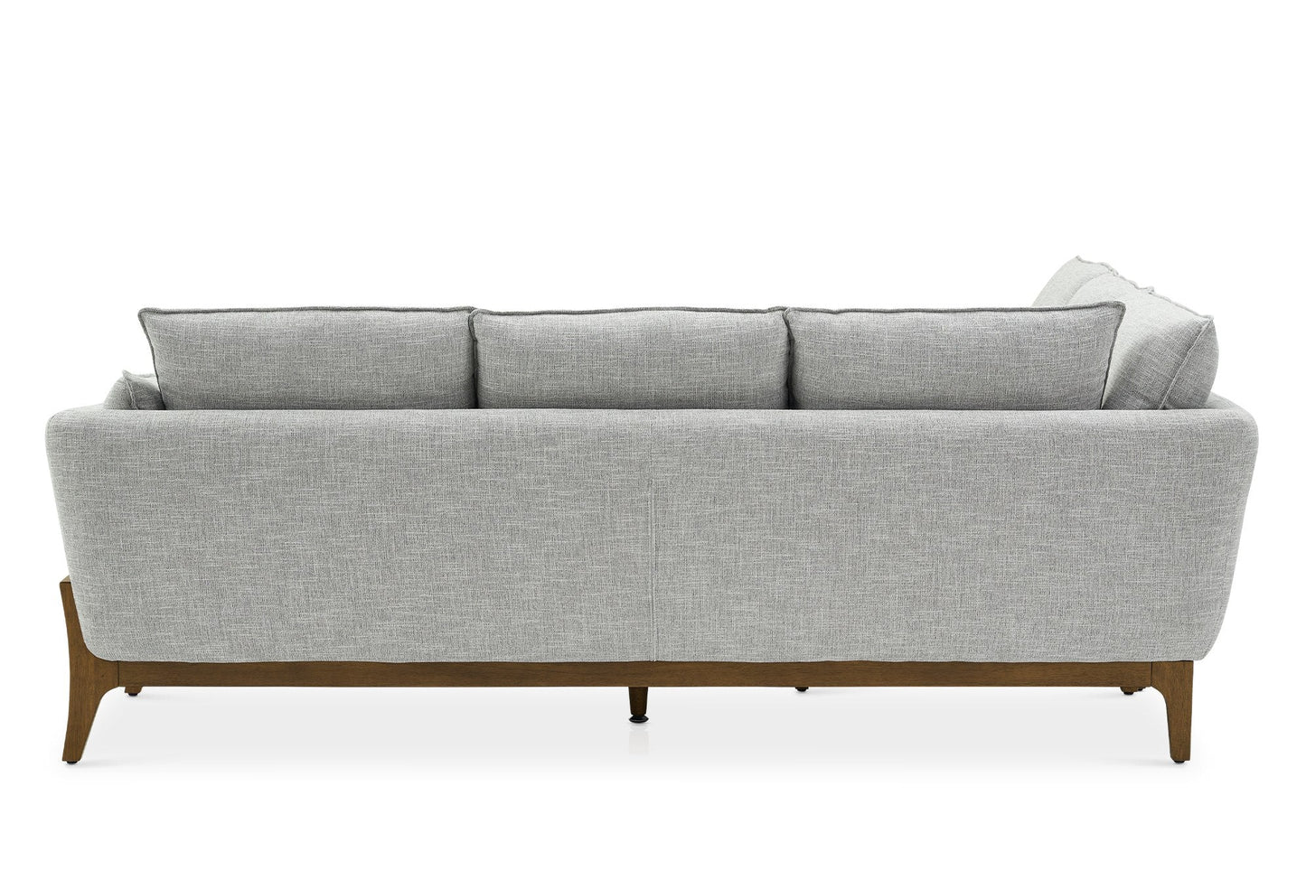 Luxe Vertex L-Shape Sectional Sofa in Dove Grey