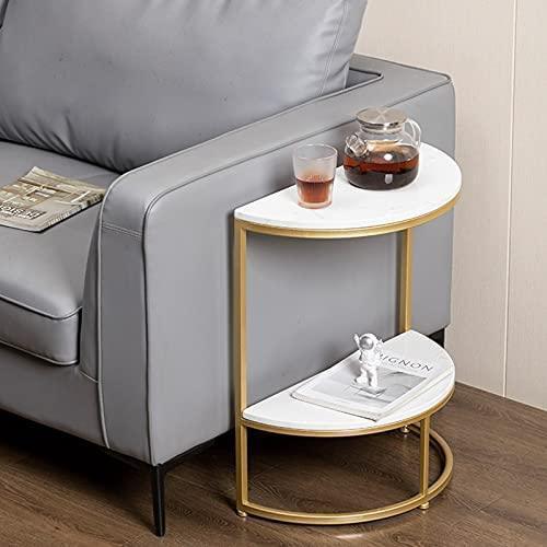 2-Tier Semi Circle Side Table