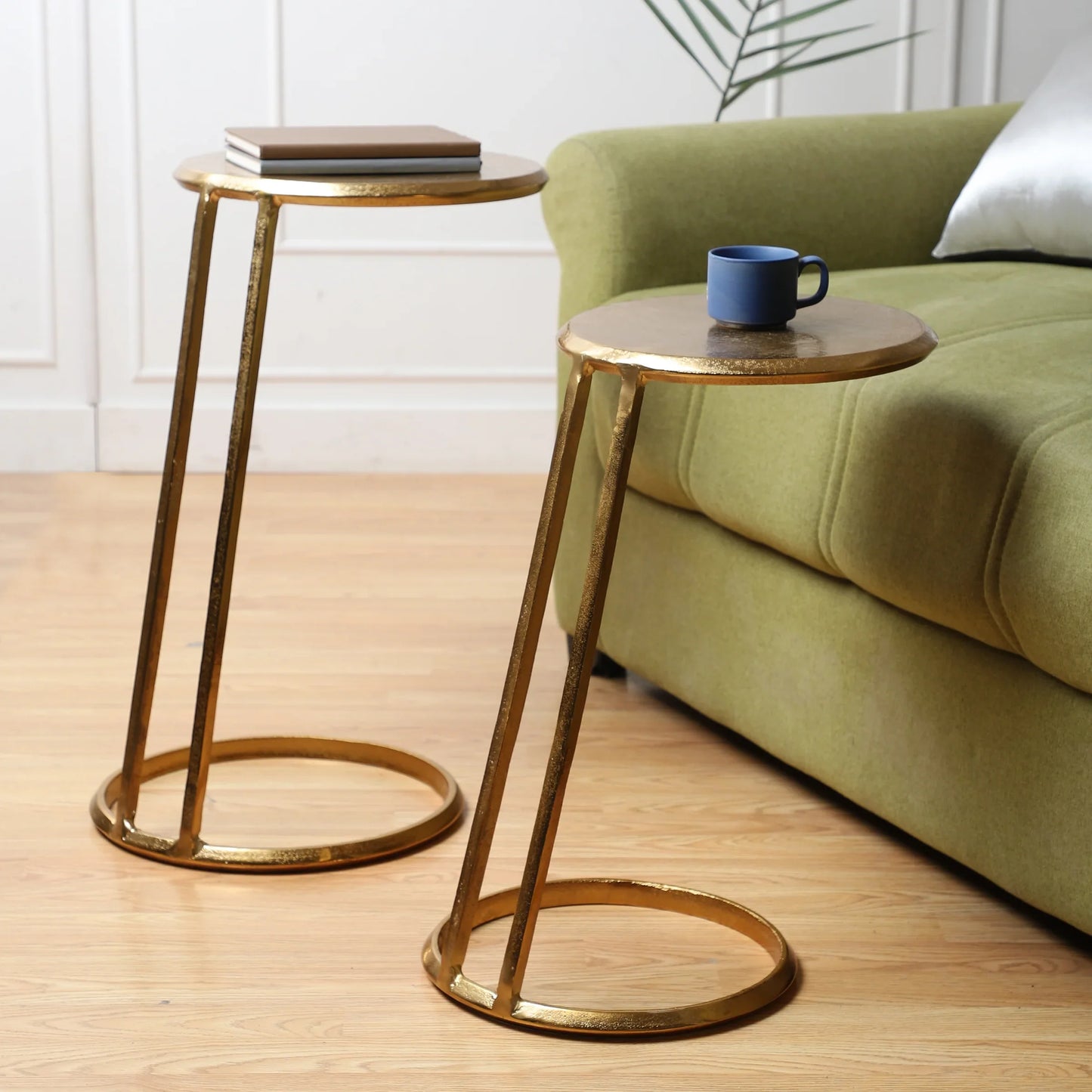 Nesting Metal Side Tables Set of 2