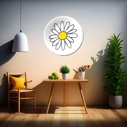 Sunflower Minimalist Home Decorative Wall Plate