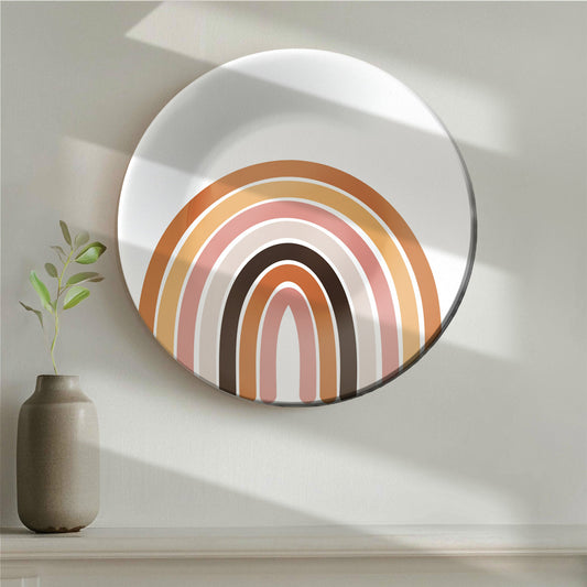 Boho Rainbow Minimalist Decorative Wall Plate