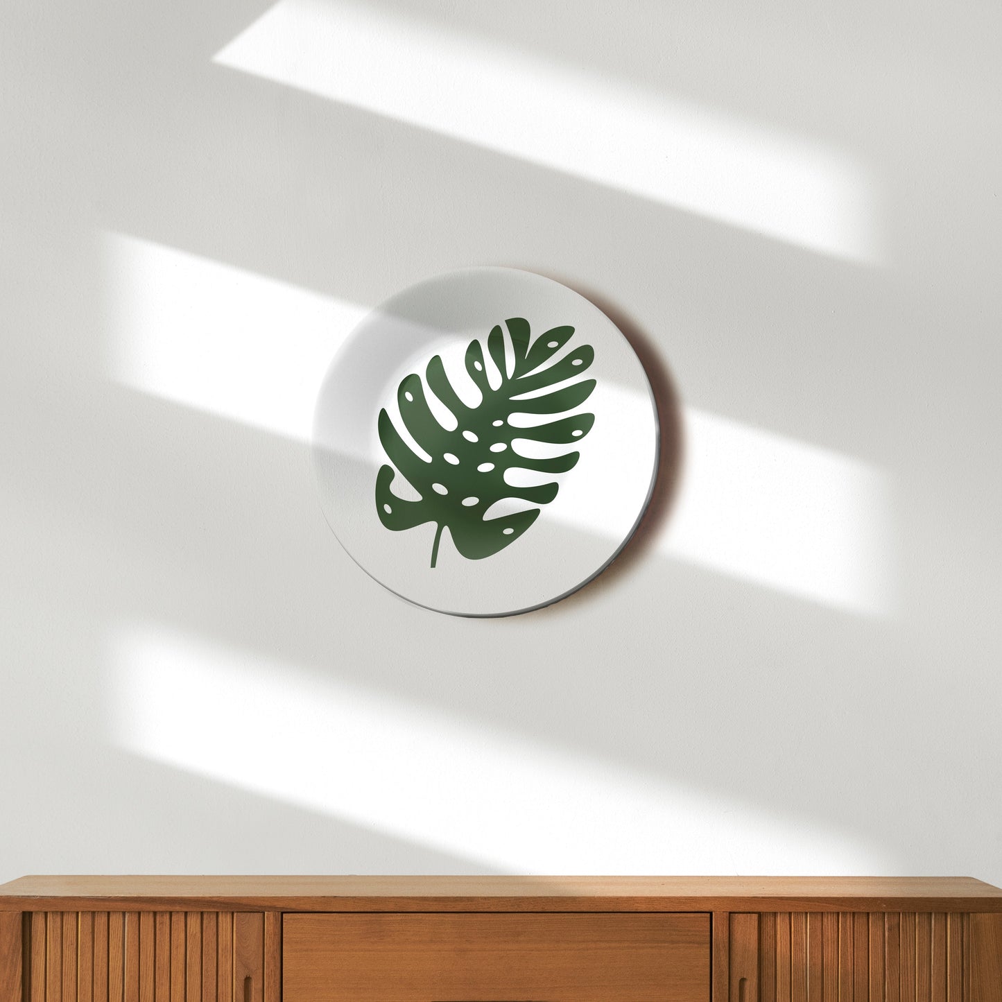 Monstera Leaf Modern Home Decor Wall Plate