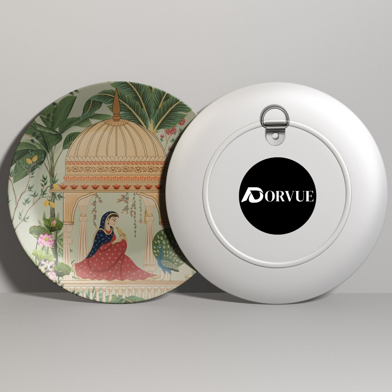 Woman Sitting in Cabana Decorative Wall Plate