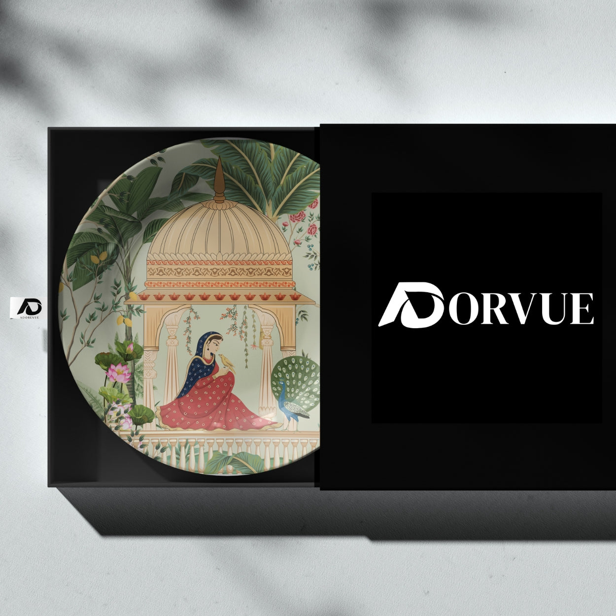 Woman Sitting in Cabana Decorative Wall Plate