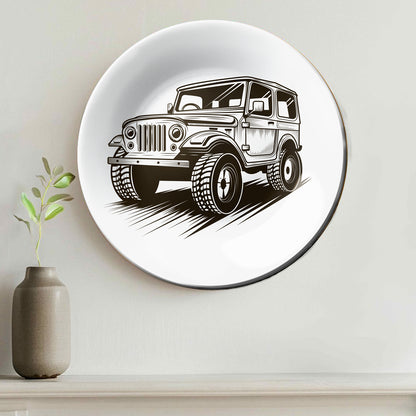 Rugged Adventure Jeep Decorative Wall Plate