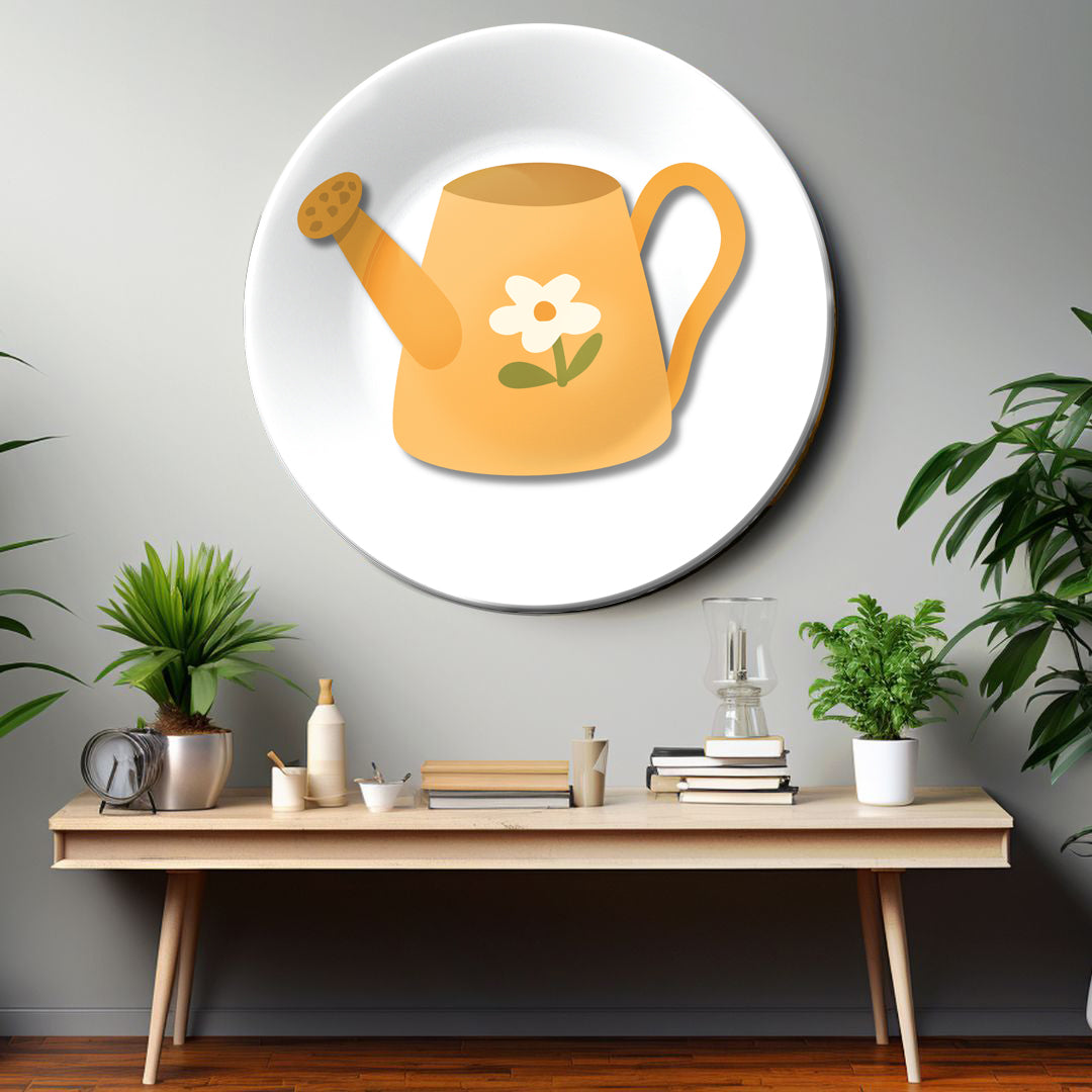 Watering Can Garden Decor Decorative Wall Plate