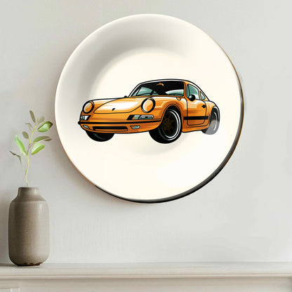 Porsche Sketch Art Decorative Wall Plate