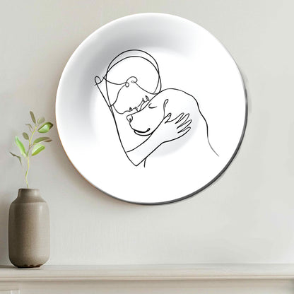 Dog Love Monochrome Decorative Wall Plate