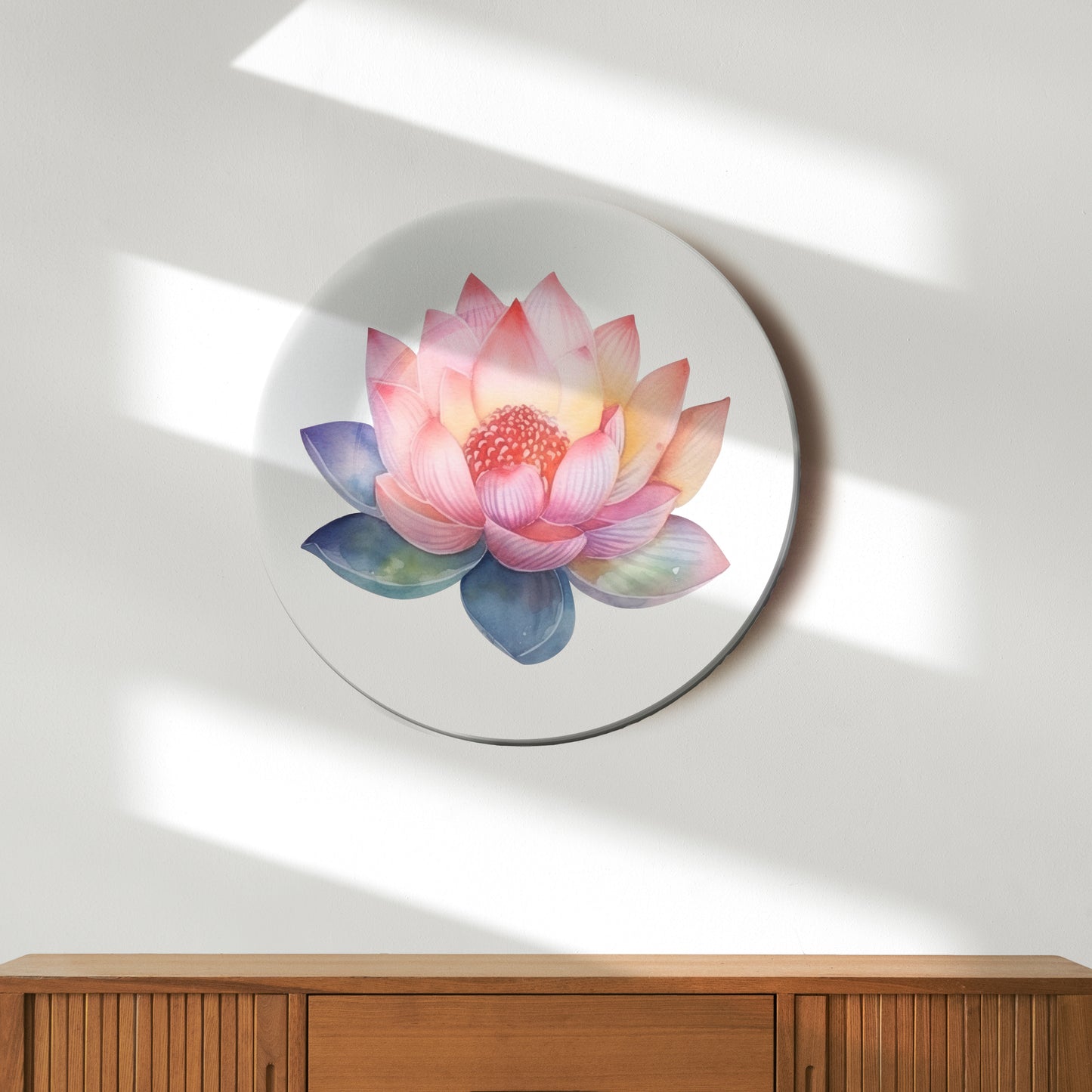 Pink Lotus Decorative Wall Plate