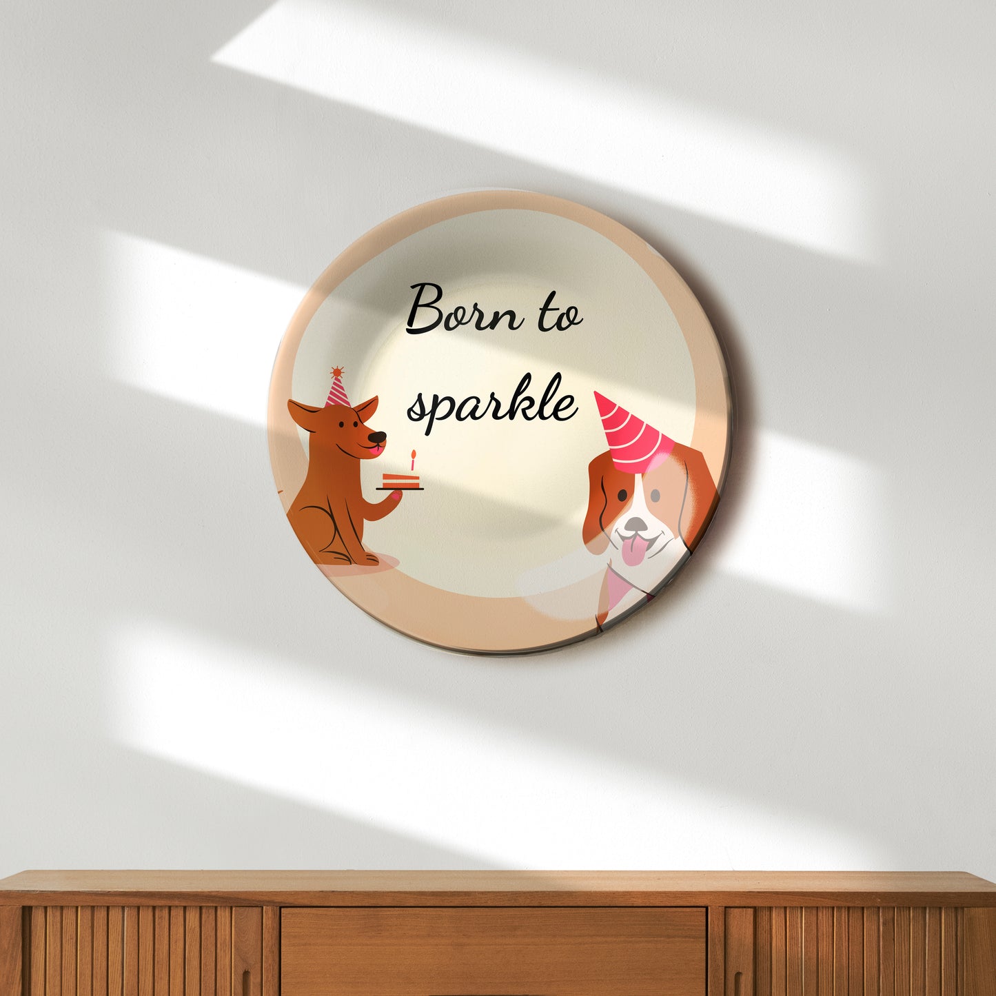 Born to Sparkle Decorative Wall Plate